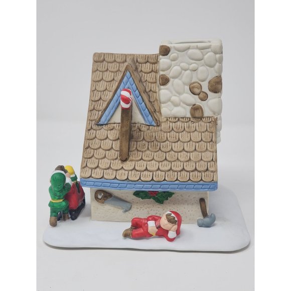 Vintage Partylite Santas Workshop Tea Light Candle Holder P0269 In Original Box‎ - Picture 3 of 14